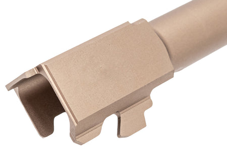 GUNDAY PM Style Type A Aluminum Outer Barrel With Compensator For Umarex VFC Glock 17 GBBP Series -Tan