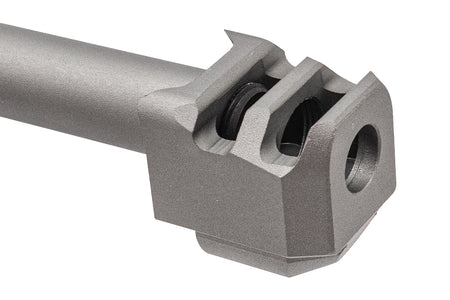 GUNDAY PM Style Type B Aluminum Outer Barrel With Compensator For Umarex VFC Glock 17 GBBP Series -Tan