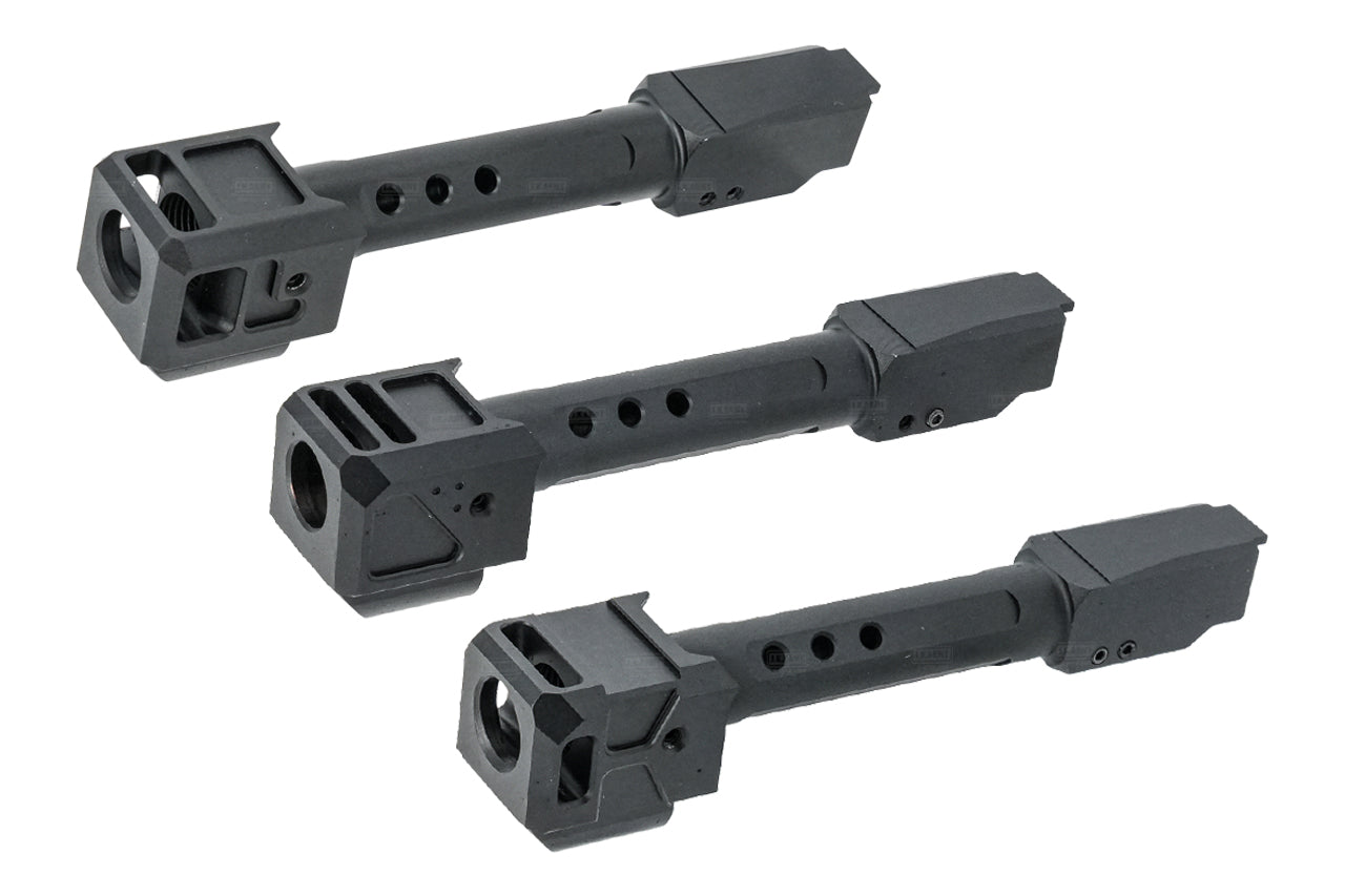 GUNDAY HAED Style Aluminum Outer Barrel With Compensator For Umarex / VFC Glock 19 Gen 5 GBBP-Type C