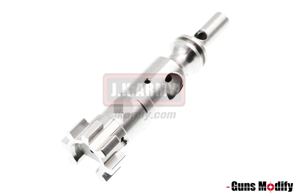 Guns Modify Stainless Steel AR Bolt S Style Keychain ( Silver )