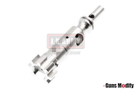 Guns Modify Stainless Steel AR Bolt S Style Keychain ( Silver )