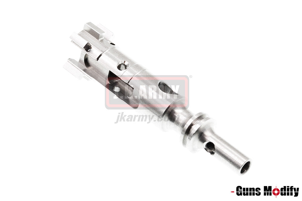 Guns Modify Stainless Steel AR Bolt S Style Keychain ( Silver )