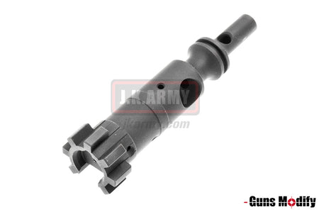 Guns Modify Stainless Steel AR Bolt S Style Keychain ( Black )