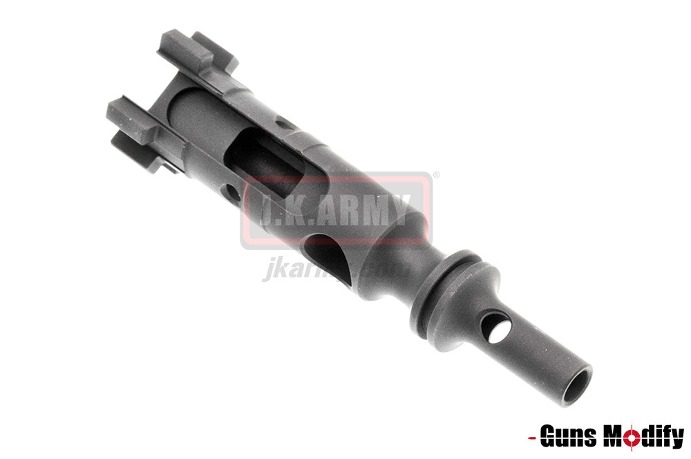 Guns Modify Stainless Steel AR Bolt S Style Keychain ( Black )