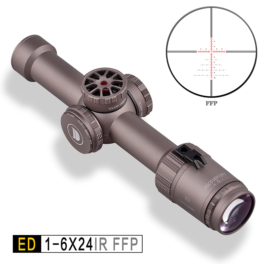 DISCOVERY ED 1-6X24 IR FFP Tactical Rifle Scope