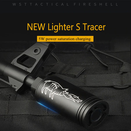 Spitfire Tracer Unit with Flame Effect 14mm CCW ( Black ) ( Fire Breathing Pig Style )-No Marking Style