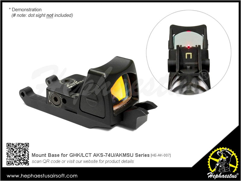Hephaestus Mount Base for GHK / LCT AKS-74U / AKMSU Series