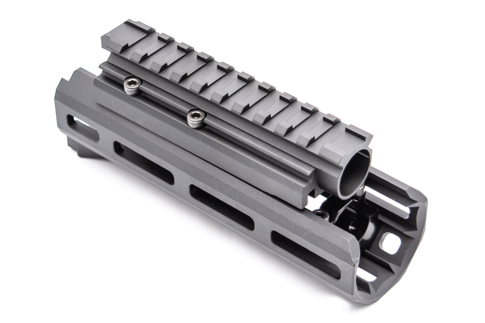 Hephaestus AKS-74U M-LOK Handguard Rail Set with Railed Gas Tube ( Type III Hard-coat Anodized ) for GHK / LCT AK Airsoft Series