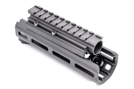 Hephaestus AKS-74U M-LOK Handguard Rail Set with Railed Gas Tube ( Type III Hard-coat Anodized ) for GHK / LCT AK Airsoft Series