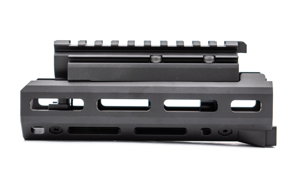 Hephaestus AKS-74U M-LOK Handguard Rail Set with Railed Gas Tube ( Type III Hard-coat Anodized ) for GHK / LCT AK Airsoft Series