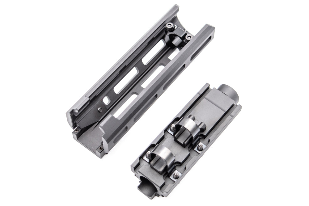 Hephaestus AKS-74U M-LOK Handguard Rail Set with Railed Gas Tube ( Type III Hard-coat Anodized ) for GHK / LCT AK Airsoft Series