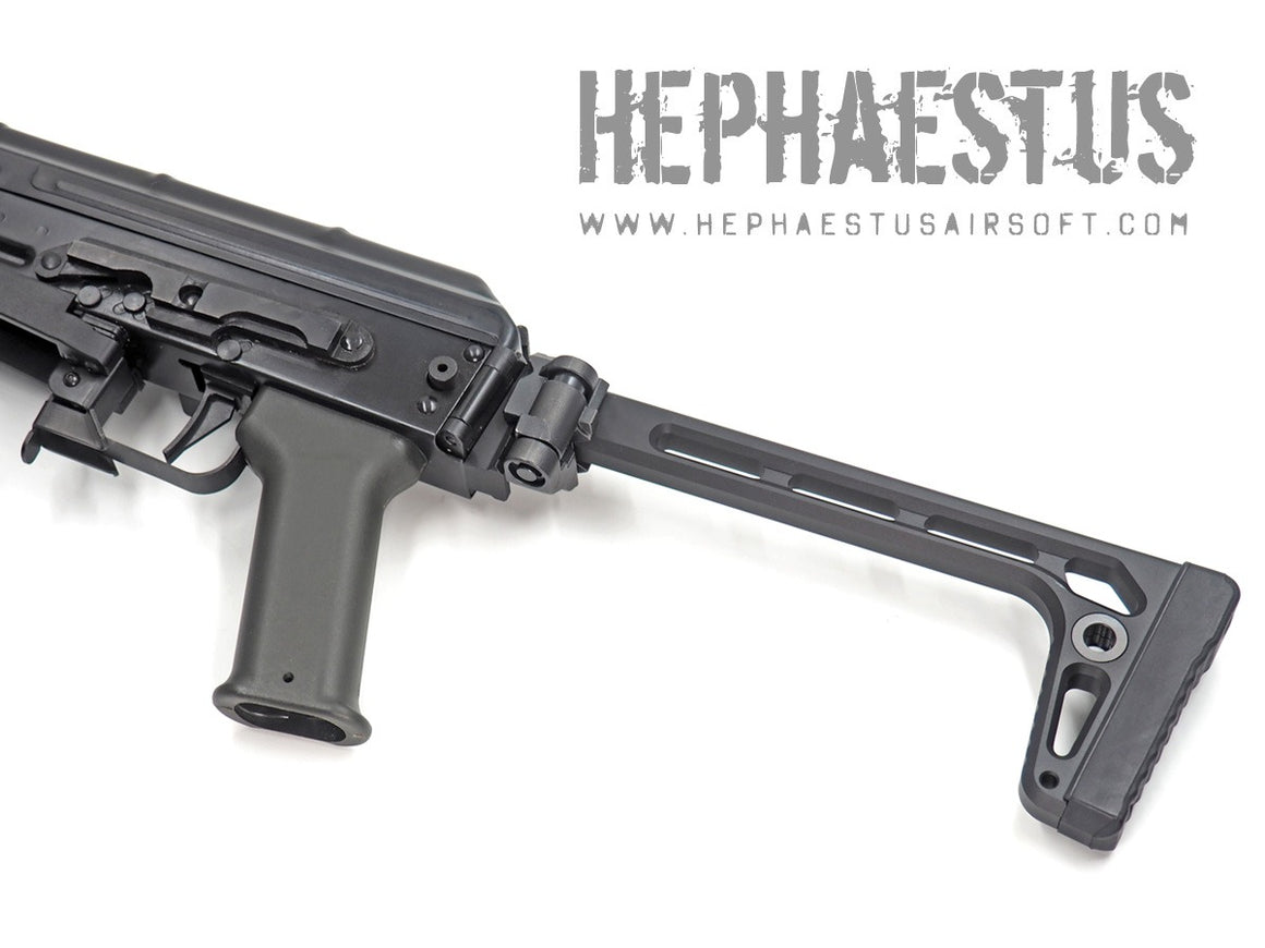 Hephaestus AK Picatinny Rail Stock Adapter for GHK / LCT AK Series with Side-folding Stock Receiver