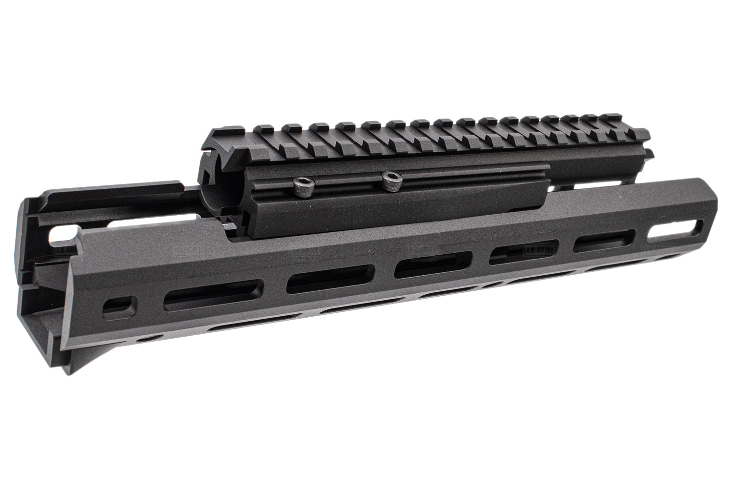 Hephaestus AK M-LOK 10.5" Handguard Rail Set With Railed Gas Tube ( Type III Hard-Coat Anodized ) For Tokyo Marui TM AK GBB Series