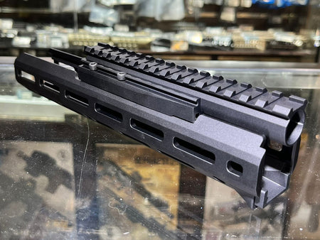 Hephaestus AK M-LOK 10.5" Handguard Rail Set With Railed Gas Tube ( Type III Hard-Coat Anodized ) For Tokyo Marui TM AK GBB Series