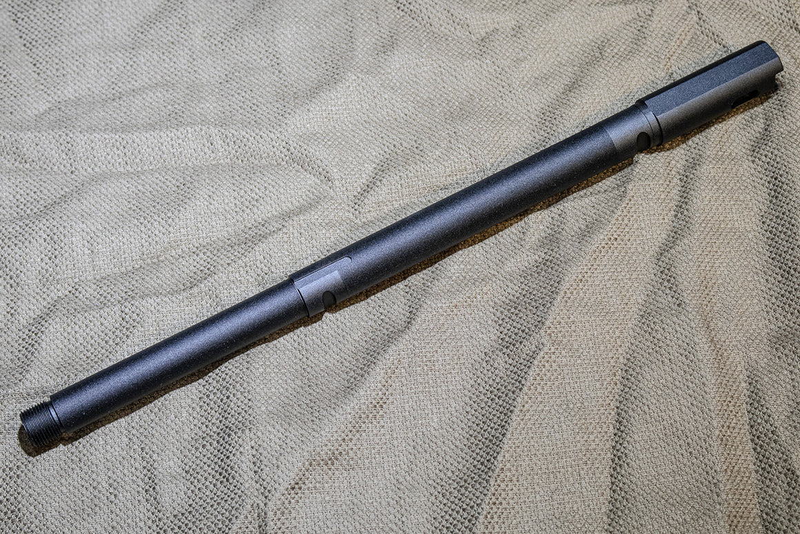 Hephaestus CNC Aluminum Threaded Outer Barrel ( 12.5" Style / Type III Hard-coat Anodized / 14mm CCW ) for Tokyo Marui TM AK GBB Series
