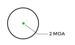 HOLOSUN HE507C-GR X2 Reflex Greed Dot 2 MOA Sight ( Black )
