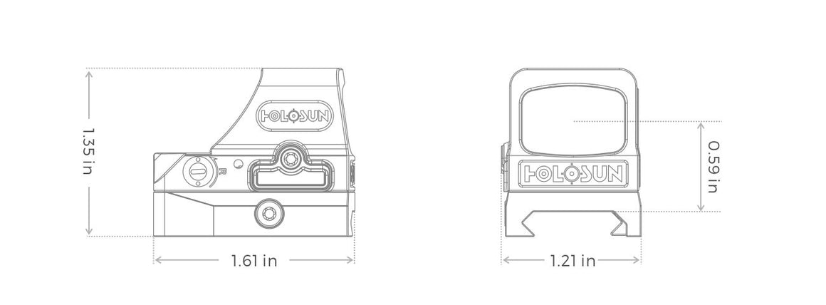 Holosun HS508T-RD V2 Reflex Circle Dot Sight ( HE508T-RD X2 )