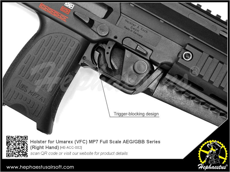 Hephaestus Holster for Umarex ( VFC ) MP7 Full Scale AEG / GBB SMG Series ( Right Hand )