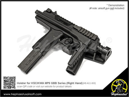 Hephaestus Holster for KSC / KWA MP9 GBB Series ( Right Hand )