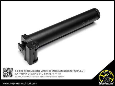 Hephaestus Folding Stock Adapter with 6-position Extension for GHK / LCT AK Series