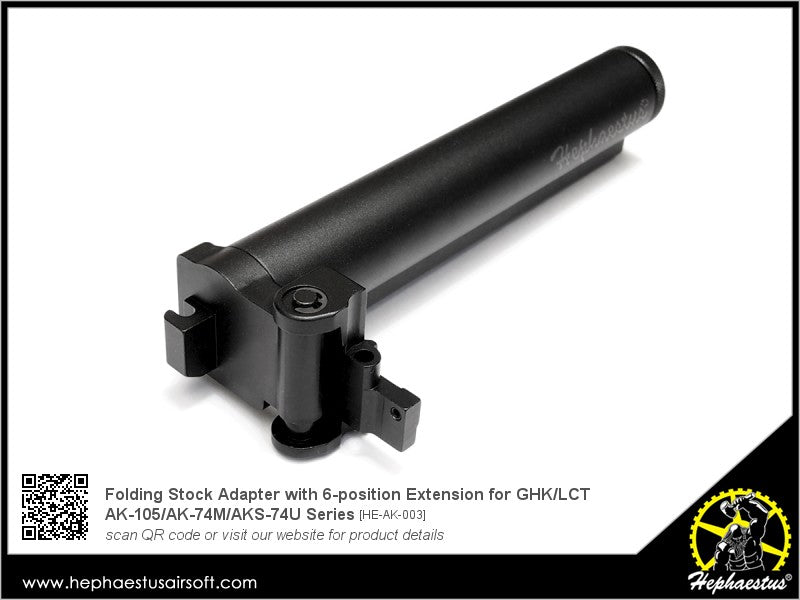 Hephaestus Folding Stock Adapter with 6-position Extension for GHK / LCT AK Series