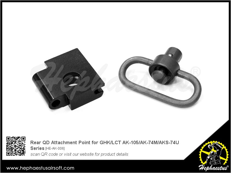 Hephaestus Rear QD Attachment Point for GHK / LCT AK-105 / AK-74M / AKS-74U Series