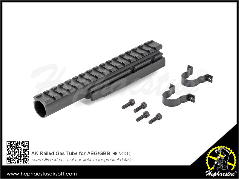 Hephaestus AK Railed Gas Tube for AEG / GBB Rifle AK Series