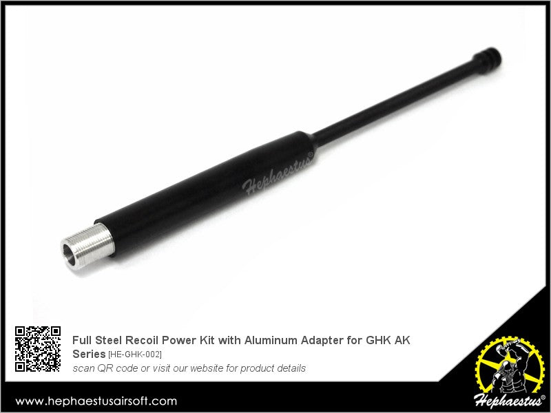 Hephaestus Full Steel Recoil Power Kit with Aluminum Adapter for GHK AK GBB Rifle Series ( Enhanced Version )