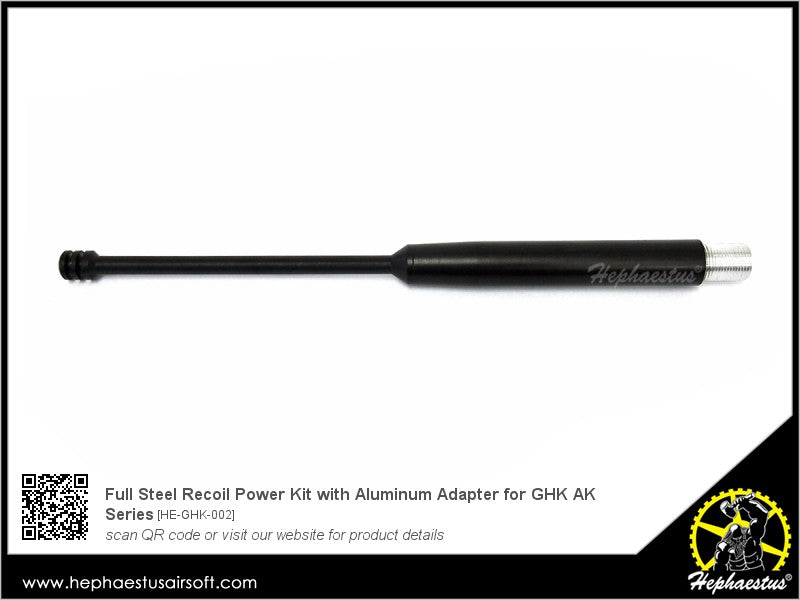 Hephaestus Full Steel Recoil Power Kit with Aluminum Adapter for GHK AK GBB Rifle Series ( Enhanced Version )