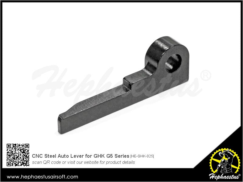 Hephaestus CNC Steel Auto Lever for GHK G5 GBB Rifle Series