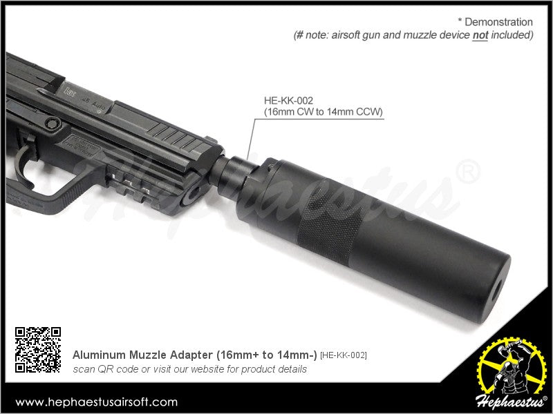 Hephaestus Aluminum Muzzle Adapter ( 16mm CW to 14mm CCW ) for AK Series