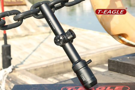 Discovery T-EAGLE R 1.5-5X20 IR Rifle Scope with Mount ( Black )