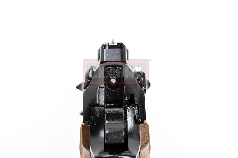 SAMURAI EDGE B.Burton MOD Full Metal M92 ( Semi ) ( Brown Grip )