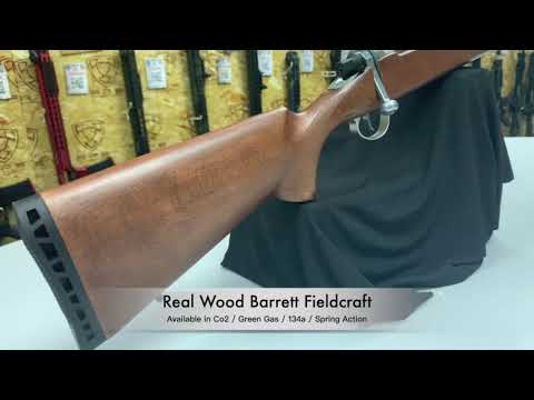 EMG Barrett Fieldcraft Sniper Rifle Spring Power - Wood BFMI ( VSR Mag & VSR-10 Spec ) ( by APS )