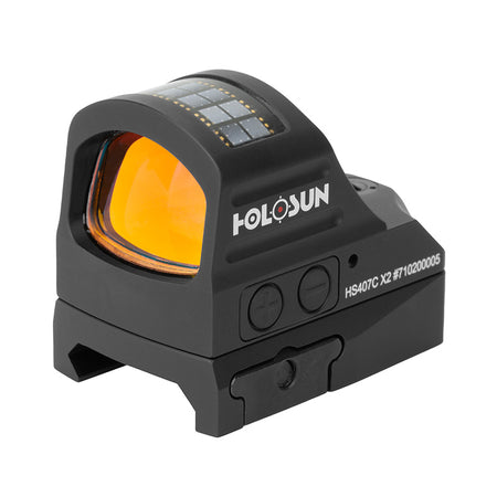 HOLOSUN HS407C X2 Reflex Red Dot 2 MOA Sight ( Black )