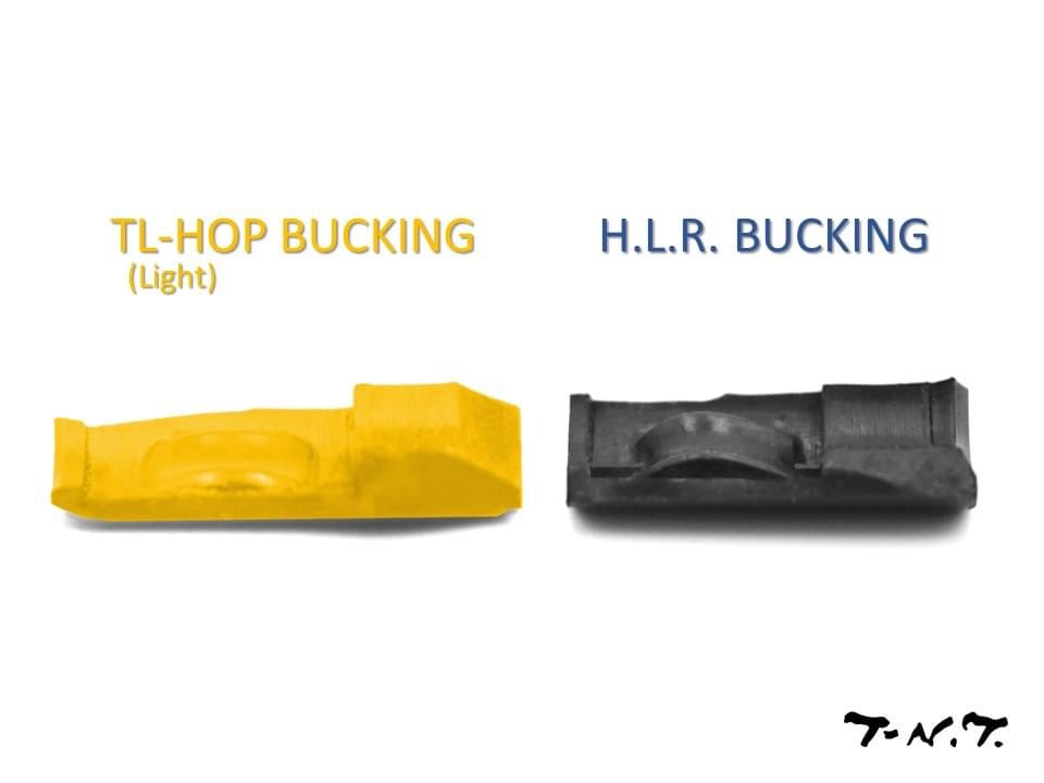 TNT TL Hop Up Rubber Bucking for Marui TM / VFC / WE / KJ GBB Pistol & GBBR / AEG ( 2pcs/pack ) ( Yellow )-AEG-50°