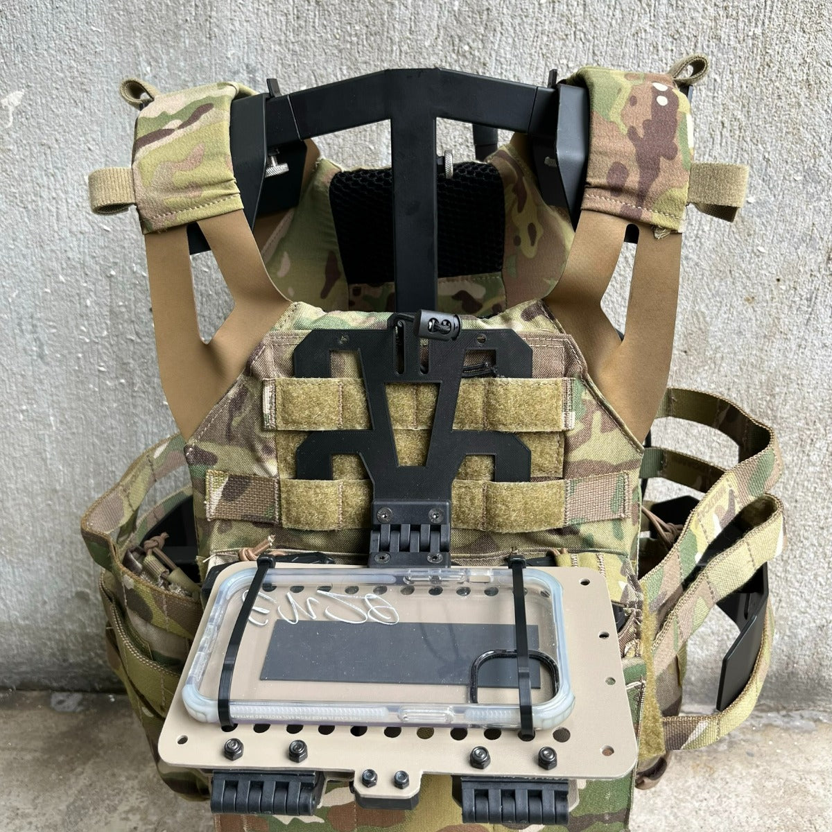 Hugger MOLLE Multi Phone Board System ( Tan )