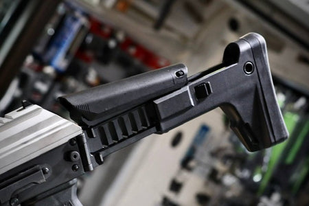 Bow Master GMF ACR Style Adjustable Folding Stock For GHK AK GBBR Series -Tan