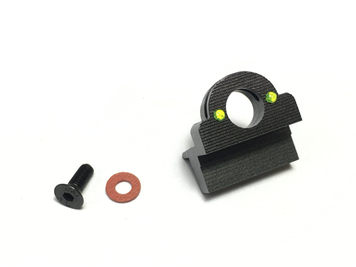 JLP Ghost-Ring C.Q.B Steel Rear Sight for Tokyo Marui G Model ( Black )