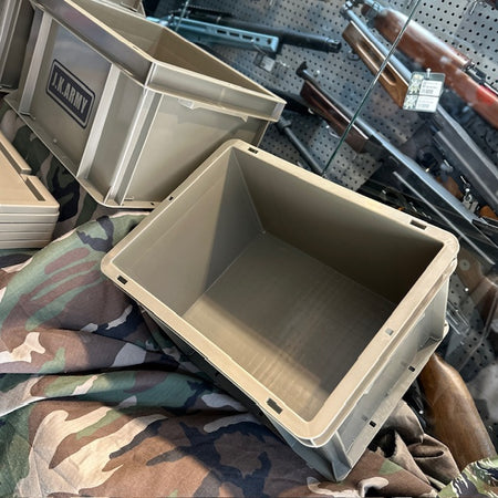 J.K.ARMY Storage Box with Lid 21.5L ( Olive Drab OD )