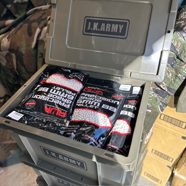 J.K.ARMY Storage Box with Lid 21.5L ( Olive Drab OD )