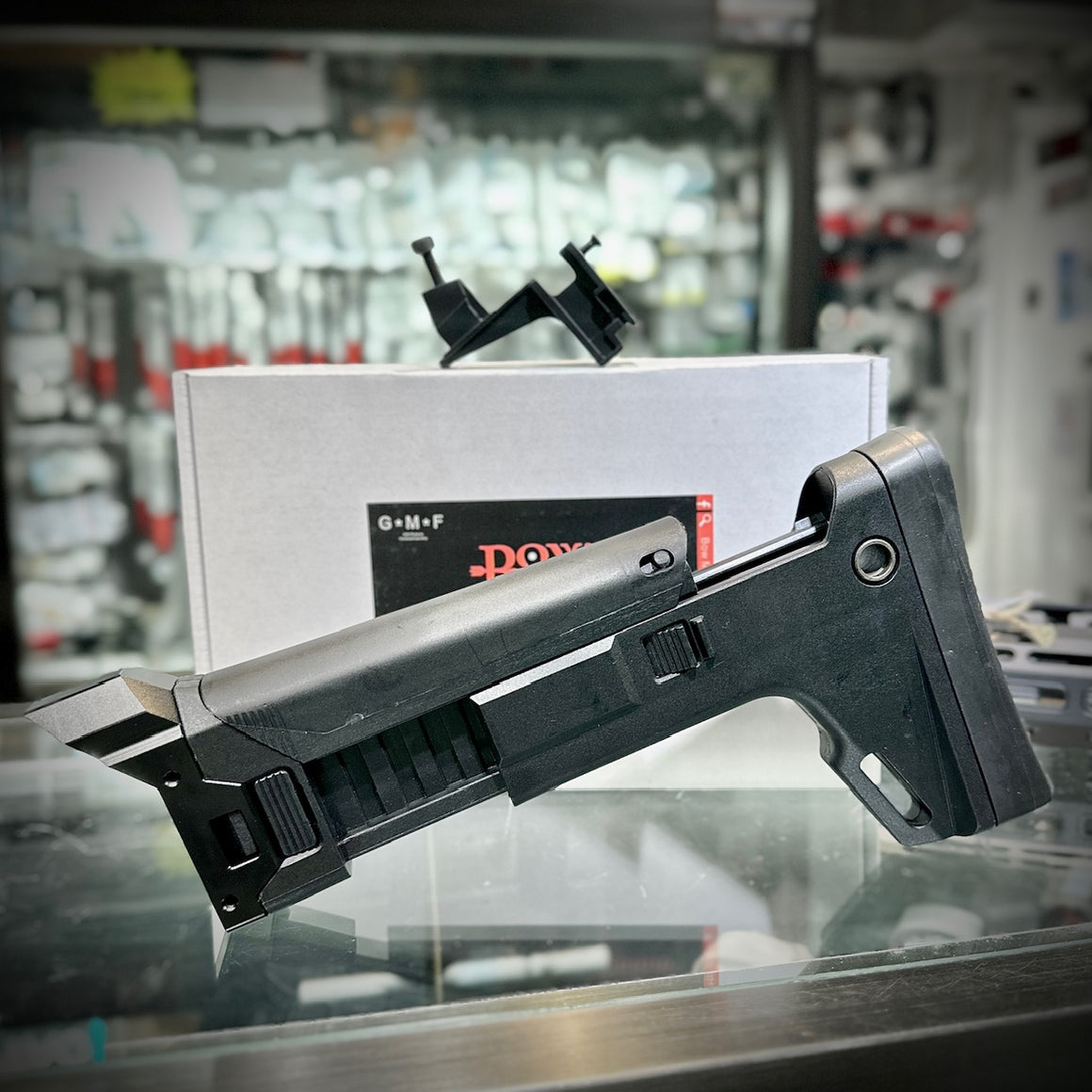 Bow Master GMF ACR Style Adjustable Folding Stock For Marui TM AKM GBBR Series-Dark Earth ( DE )