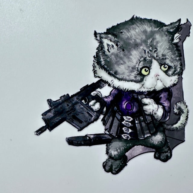 J.K.ARMY Prozi Cat Killer Style UV DTF Sticker ( 4pcs/Pack ) ( Free Shipping ) #jkarmycat #jkarmymeow #jkmeow