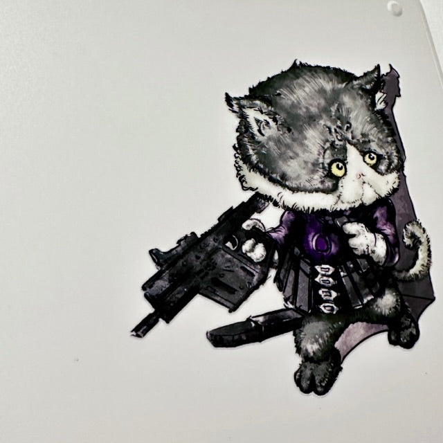 J.K.ARMY Prozi Cat Killer Style UV DTF Sticker ( 4pcs/Pack ) ( Free Shipping ) #jkarmycat #jkarmymeow #jkmeow