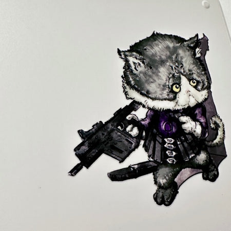 J.K.ARMY Prozi Cat Killer Style UV DTF Sticker ( 4pcs/Pack ) ( Free Shipping ) #jkarmycat #jkarmymeow #jkmeow
