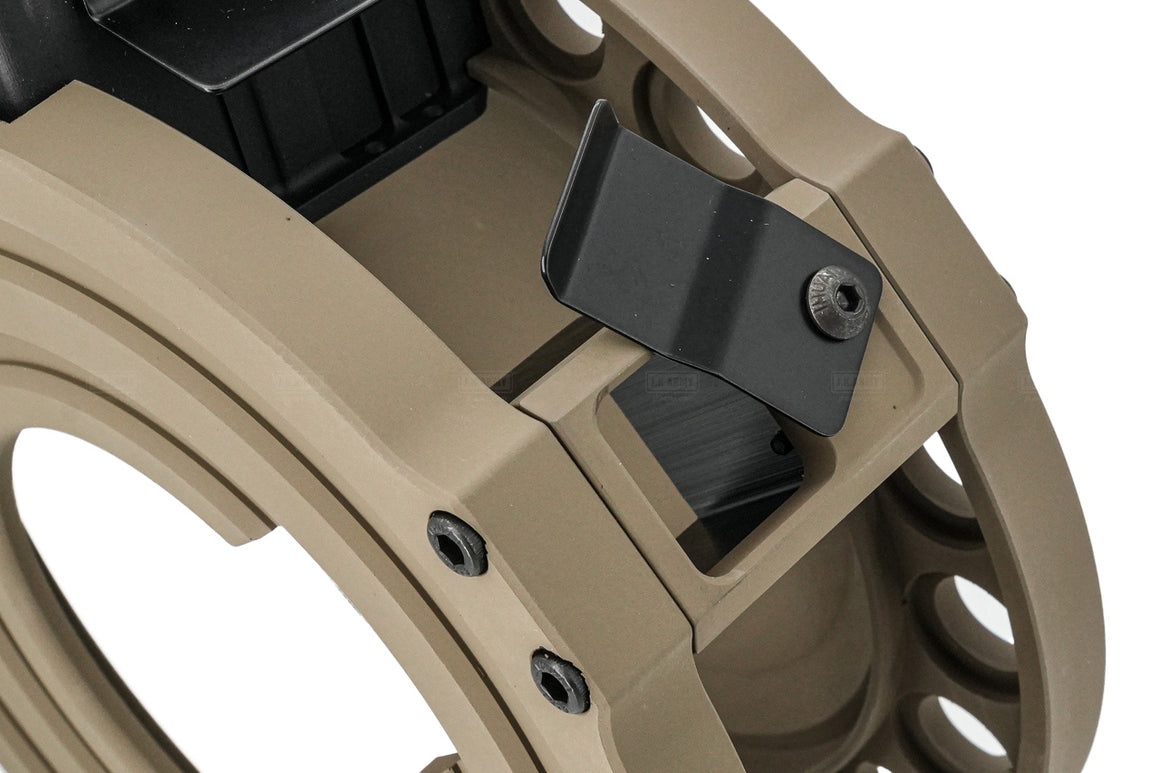 ITP SAIGA Shotgun Drum Magazine Kit For Marui TM SAIGA 12 SBS GBB Shotgun -FDE