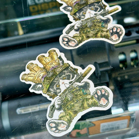 J.K.ARMY Prozi Cat Milsim Style Sticker ( 2pcs ) ( Free Shipping ) #jkarmycat #jkarmymeow #jkmeow