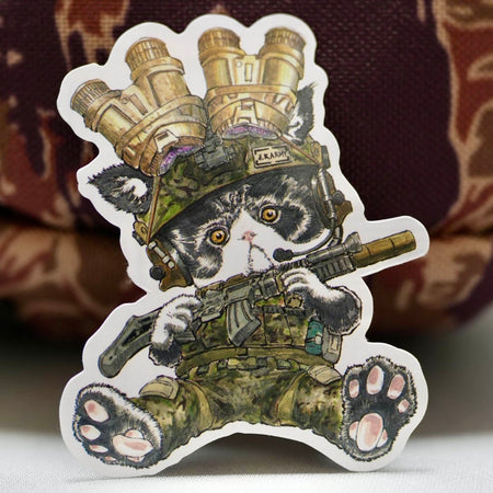 J.K.ARMY Prozi Cat Milsim Style Sticker ( 2pcs ) ( Free Shipping ) #jkarmycat #jkarmymeow #jkmeow
