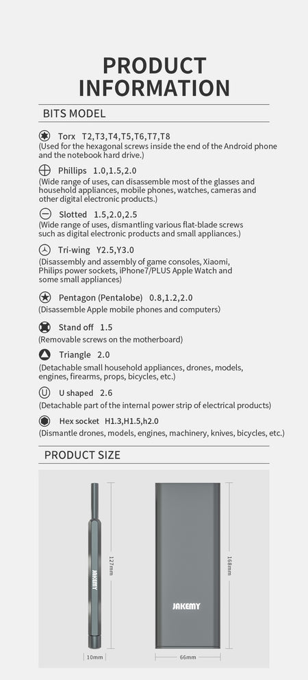 25 In 1 Mini Multi Functional Repair Tool Screwdriver Set ( JAKEMY JM-8181 )