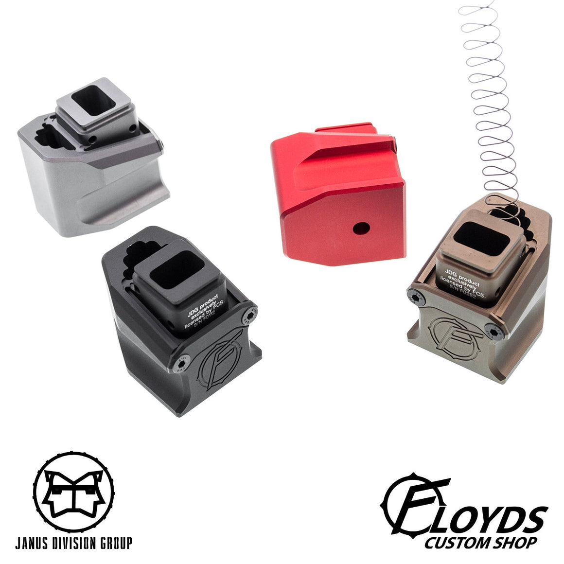 JDG Floyds Licensed Magazine Extension Pad for TM M&P ( Functional // +Gas +BBs Rds )-Brown